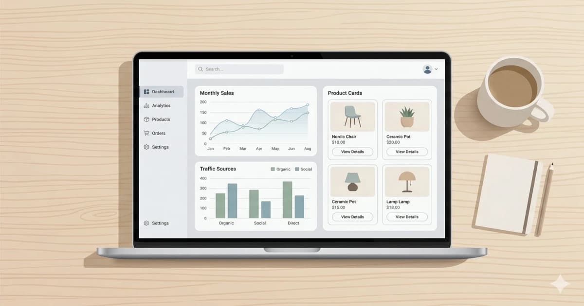 Shopify管理画面でアプリを設定する様子